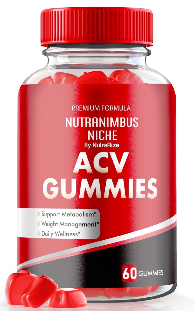 Nutranimbus Niche ACV Gummies, Keto ACV Weight Loss Gummies, Advanced ACV Keto Formula, All Natural Apple Cider Vinegar Gummys, Maximum Strength Keto Vitamins, Nutra Nimbus Niche Reviews (60 Gummies)