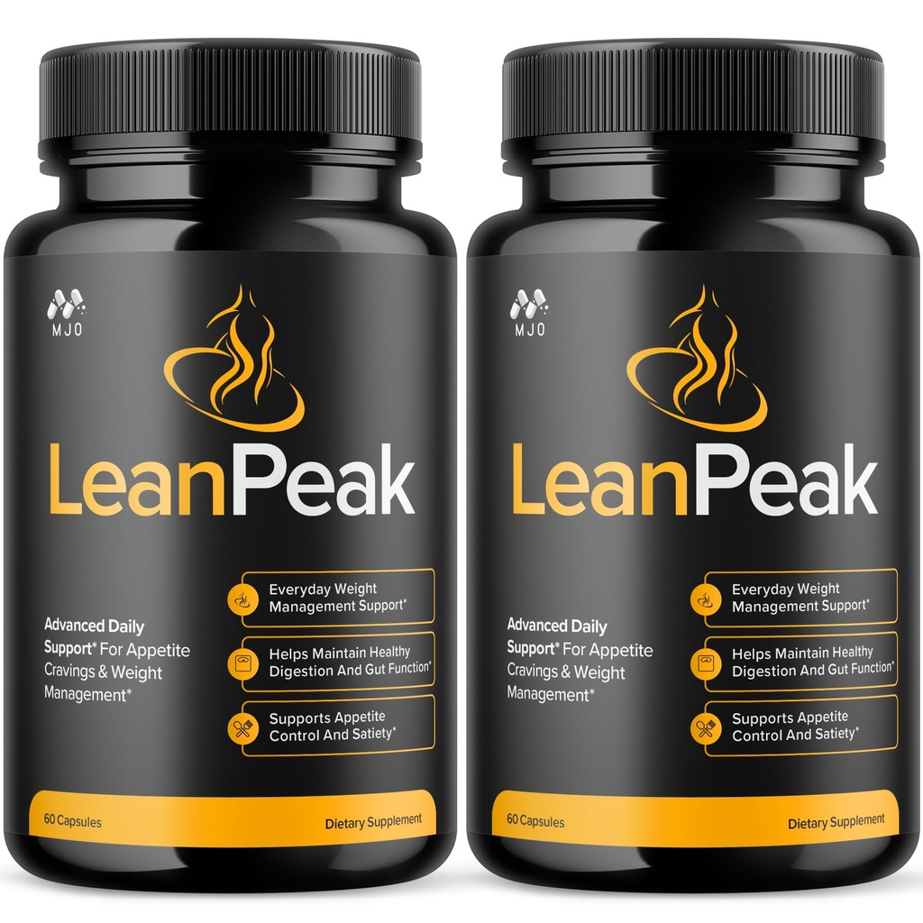 (2 Pack) Lean Peak Capsules, Official Lean Peak Weight Loss Pills with Natural Ingredients, Advanced Leanpeak Wellness Supplement, Natural Max Strength Healthy Lifestyle Support (120 Capsules)