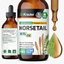 BIO KRAUTER® Horsetail Supplement for Hair, Skin & Nails - Vegan & Pure Horsetail Herb Liquid Drops 660 mg per Serving 4 Fl.Oz. - Silica Hair Supplement - Alcohol & Sugar Free - 56 Days of Supply