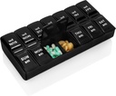 Weekly pil Organizer 2 keer Een dag 7 dagen pil Box houder grote dagelijkse geneeskunde Organisator Travel Pill Case pil Container (2 keer zwart)