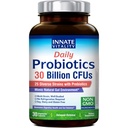Innate Vitality Daily Probiotics for Women & Men, 30 Billion CFU of 25 Strains, Prebiotics, for Digestive Health Diarrhea Constipation Bloating & Gas Relief, Delayed Release, No Gluten, Vegan, 30 Caps