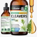 BIO KRAUTER® Cleavers for Lymphatic Support - Pure Vegan Cleavers Lymphatic Drainage 615 mg per Serving 4 Fl.Oz 56-Day Supply - Supplement for Cleanse & Detox - Alcohol & Sugar Free