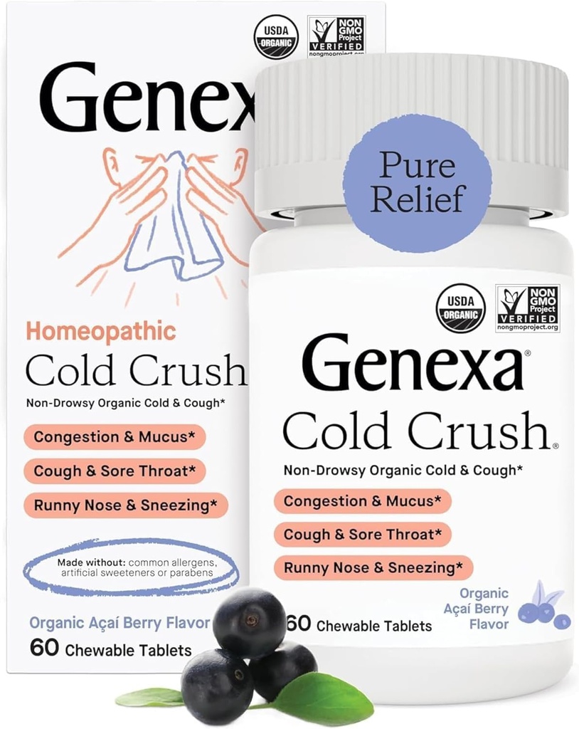 Genexa, Cold Crush Acai Berry Biologische, 60 Tellen