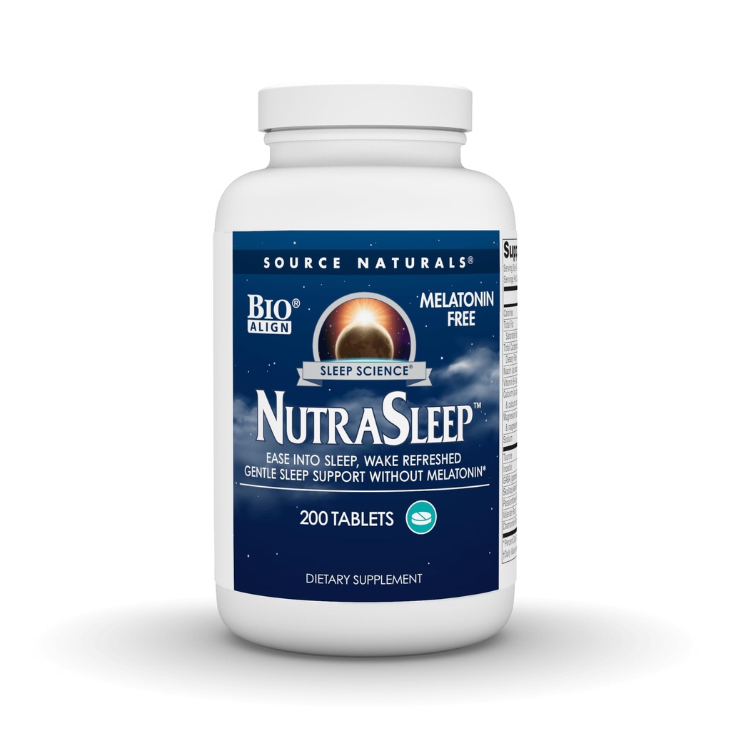 Source Naturals NutraSleep, Gentle Sleep Support Without Melatonin* - 200 Tablets