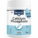 Freeda Calcium Phosphate Powder – Kosher Mineral Supplement for Bone & Joint Health in Men, Women, Dogs & Cats – Bone Strength Powder with Calcium and Phosphorus – No Vitamin D – Made in USA (32 oz)