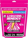 VITAL 4U® Liquid Energy Shot - Coffee & Chocolate Cherry Combo Pack, Ginseng, B Vitaminen, natuurlijk gezoet, 24 ct
