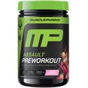 MusclePharm Assault Pre Workout Powder for Men & Women – Energy & Strength Boost Pre-Workout Supplements with Beta Alanine, Caffeine, Creatine & Betaine Anhydrous – 30 Servings, Hwachae Melon Flavor