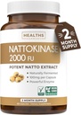 Gezondheiden Harmony Nattokinase 2000 FU (Non-GMO) Krachtige Nattokinase supplement Gemaakt van natuurlijk gefermenteerde soja - (2 maand aanbod) 60 Vegan Natto Capsules