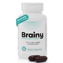Brainy Cognitive Support Supplement – Bacopa Extract (Bacosides) & L-Theanine – Supports Memory, Focus & Brain Function – 60 Softgels (30 Day Supply)