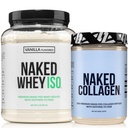 NAKED Vanilla Whey Isolate Protein Powder (24 Servings) Collagen Peptides Protein Powder 20oz (60 Servings) – Grass-Fed; Pasture-Raised; Non-GMO; Gluten Free; Keto; Paleo Friendly