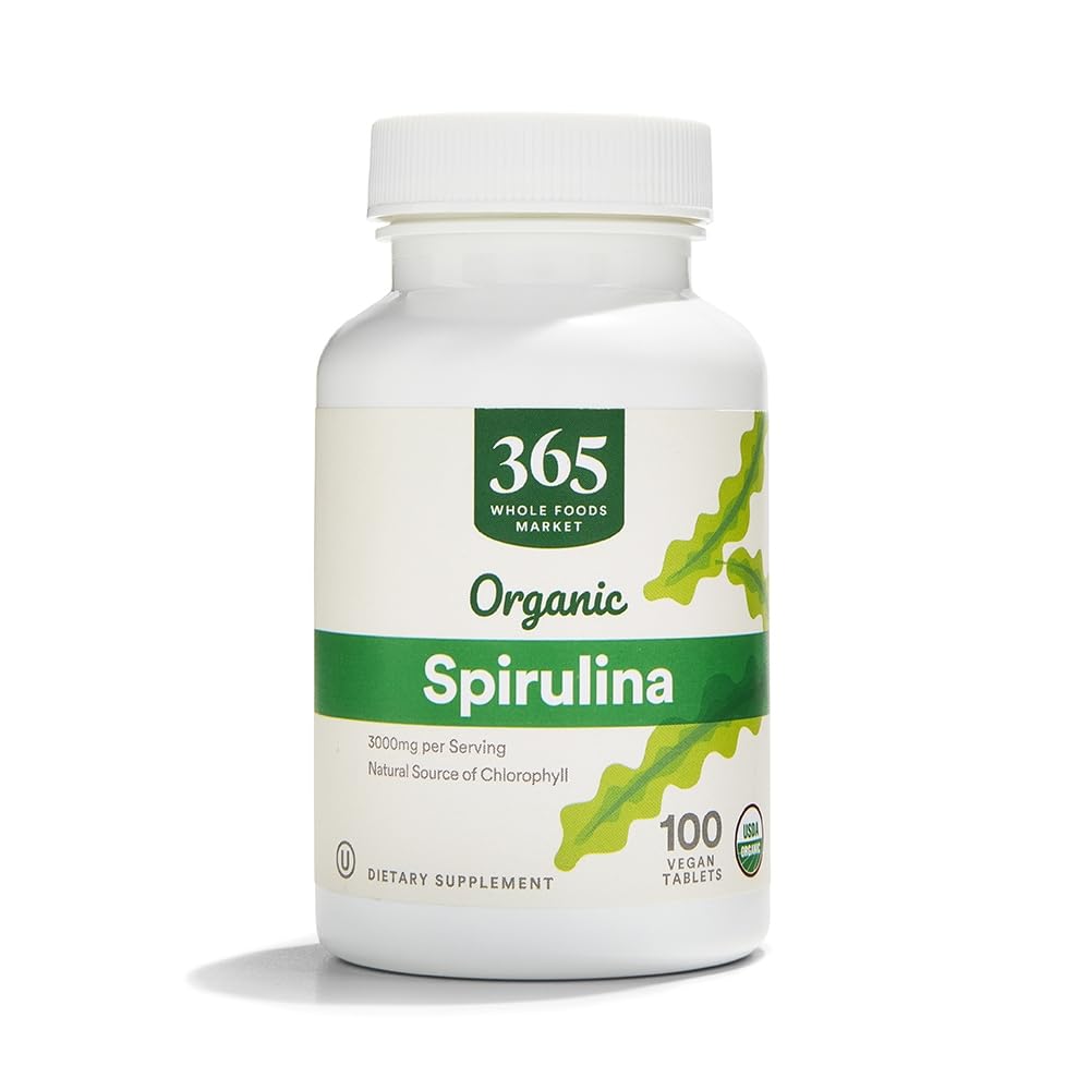 365 door Whole Foods Market, Spirulina 500mg, 100 ct