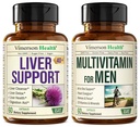 Vimerson Health Liver Cleanse Detox & Repair Milk Thistle Supplement & Multivitamin for Men - Complete Mens Multivitamins & Multiminerals with Vitamin A, C, D, E, B12, Zinc, and More Vitamins for Men