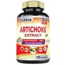 Artichoke Supplement Extract Capsules, 4 maanden Levering met Papaya, Apple pectine, Kurkuma Curcumin, Bladderwrack - Ondersteunt spijsverteringsfunctie - 120 Vegan Capsules