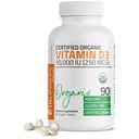 Bronson Vitamin D3 10,000 IU for Immune Support, Healthy Muscle Function & Bone Health, High Potency Organic Non-GMO Vitamin D Supplement, 90 Tablets