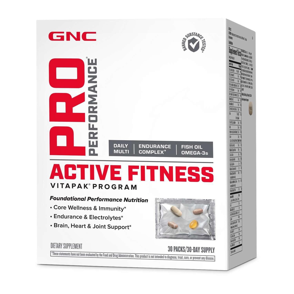 GNC Pro Performance Active Fitness Vitapak Program 30 porties