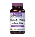 BlueBonnet Vitamin C 1000mg L-Ascorbic Acid with Rose HIPS - Vegan Vitamin C Supplement - Immune Supporting Antioxidants - Non-GMO, Gluten-Free, Soy-Free, Dairy-Free & Kosher - 180 Vegetable Capsules