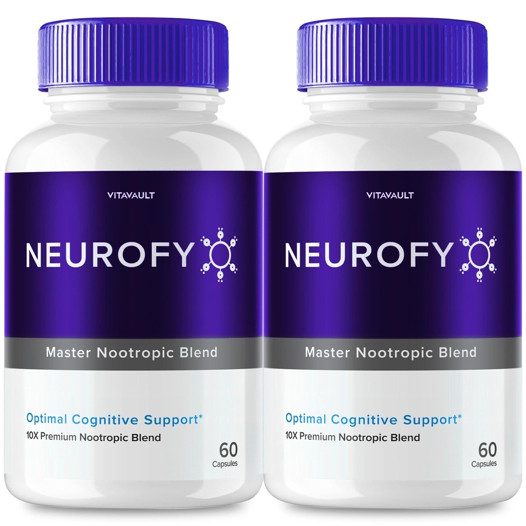 (2 Pack) Neurofy: Memory and Brain Health Supplement, 120 Capsules - Enhance Cognitive Function and Mental Clarity with Neurofy Nootropic Pills