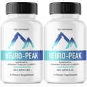 Neuro Peak Capsules, Official NeuroPeak Supplement for Brain Health & Memory Support - Maximum Strength, Advanced Formula Nootropic Pills, All Natural Neuro Peak Support Reviews (2 Pack)