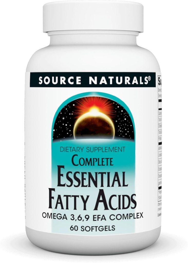 Bron Naturals Complete essentiële vetzuren Omega 3,6,9 EFA Complex, 60 Softgels