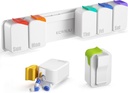 Wekelijkse pil Organisator, Extra grote pil Box, Verwijderbare dagelijkse pil geval, Dagelijkse pil container 7 dagen waterdicht, Stickable medicijnhouder vitamine geval voor ouderen, Artrtic patiënten, kinderen