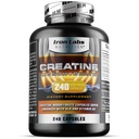 Iron Labs Nutrition Creatine Monohydrate (240 Capsules) - 3900mg Per Serving - Unflavoured Capsules - High Strength Creatine for Men & Women