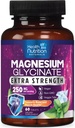 Magnesium Glycinate 250mg - 100% chelated Magnesium voor Max Absorptie - Slaapondersteuning, Spier, Zenuwen, Bone & Heart Health Support, Best Mag Supplement, Vegan Non-GMO, 3rd Party Tested - 60 tabletten
