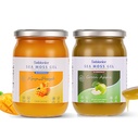 Sea Moss Gel Essential Vitamins, Trace Minerals, Vegan superfoods, jams, Jellies, and Sweet sauces Gifts (Mango)+（Apple）