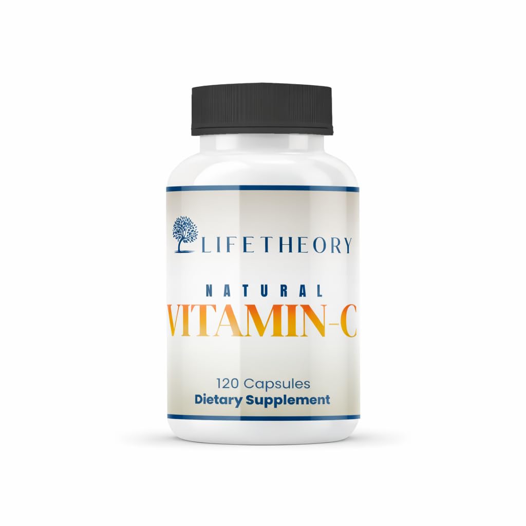LIFETHEORY Natural Vitamin C with Quercetin, Bromelain & NAC – Immune Balance, Sinus & Seasonal Wellness Support – 120 Vegetarian Capsules