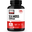 FORCE FACTOR Irish Sea Moss Capsules met Burdock en Bladderwrack voor Immuniteit, Digestie, Hart Gezondheid, en Antioxidant Ondersteuning, Vegan, No Gelatine, 90 Capsules