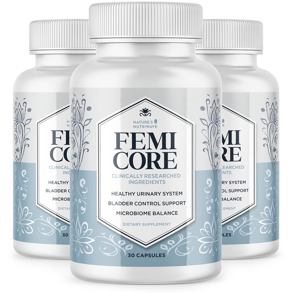 FemiCore – Daily Botanical & Probiotic Supplement for Women – Clean, Stimulant-Free Formula – Non-GMO, Made in USA, GMP-Certified - 30 Capsules, 3 Month Supply