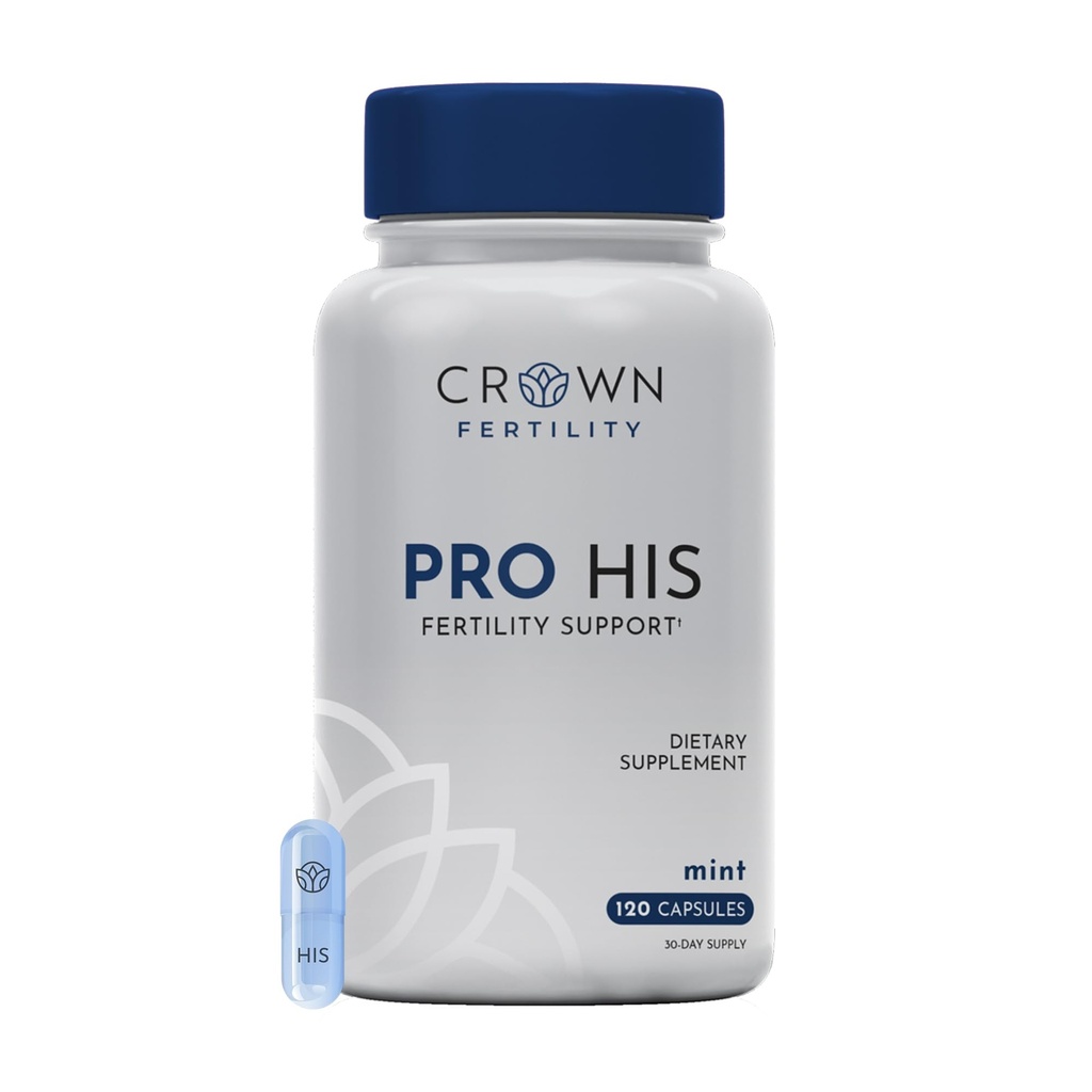 Pro His Fertility Supplements for Men, 120 Capsules - 30 Day Supply, Mint Flavored Sperm Support Pills - Made in USA