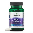 Swanson Zink Picolinaat chelated Mineral Supplement voor volwassenen zoeken Immune, Vision, and Prostate Support - Body-Preferred Form - 22 mg (60 Vegan Capsules)