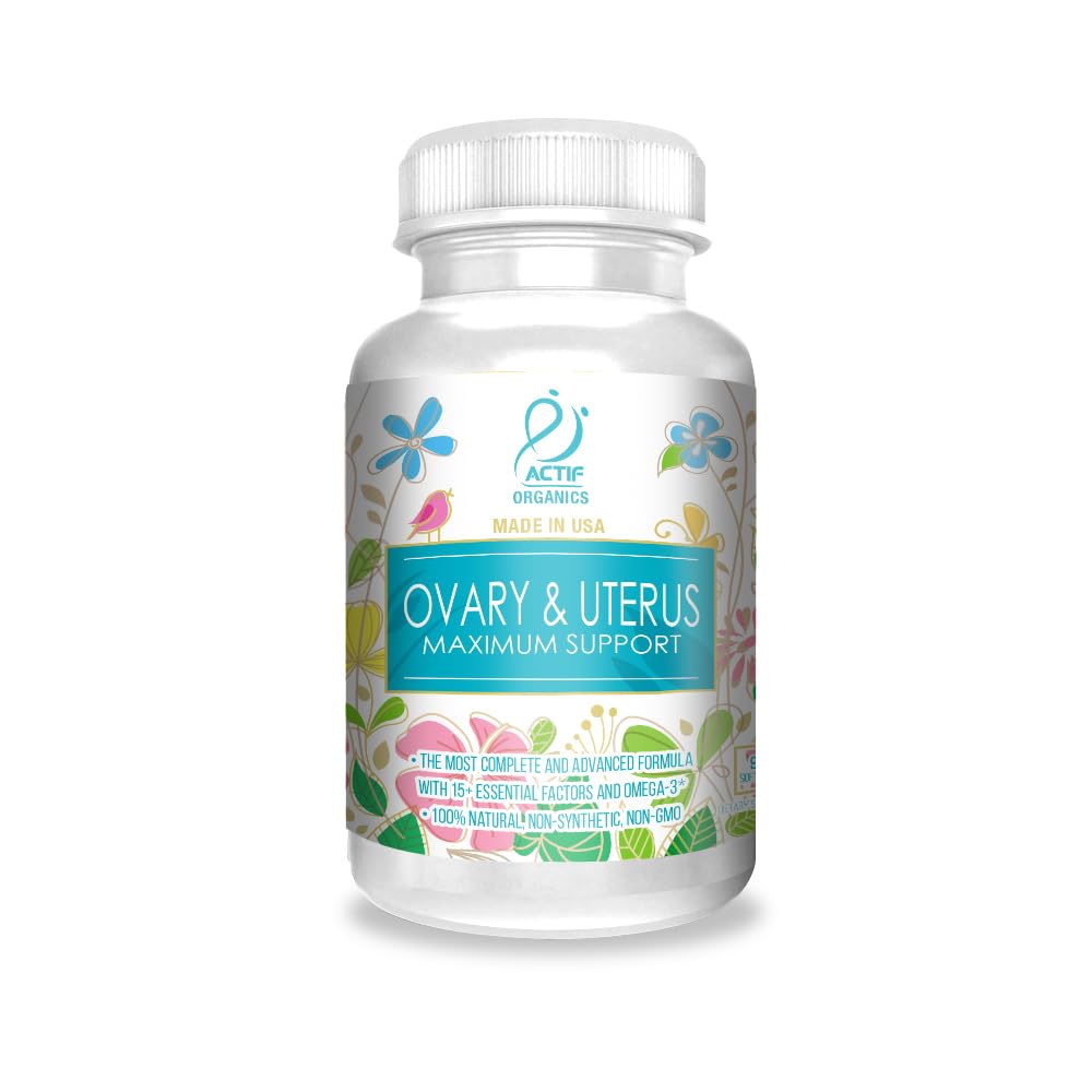 ACTIF Ovary en Uterus Maximale ondersteuning met 15 Geavanceerde Factoren en Omega-3 
