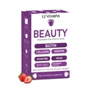 Oral Strips for Hair Growth, Glowing Skin & Strong Nails – Fast-Acting Biotin, Vitamin E, Collagen & Folate Supplement For Men & Women – 2X Faster Results, Strawberry Flavor, 30 Strips | Sugar Free