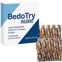 BedoTry 50,000 Liquid Vitamin B-Complex Supplement Bedotry Vitaminas Complejo B Ampolletas – 10 Ampoules (3.4 fl oz) – with Choline – Supports Energy, Metabolism & Nerve Health