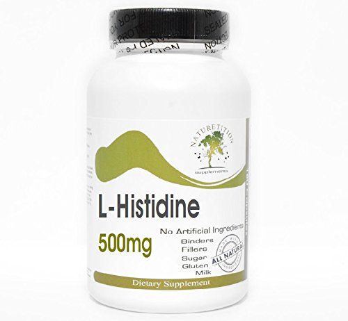 L-Histidine 500mg ~ 200 Capsules - Geen additieven ~ Naturetitie Supplementen