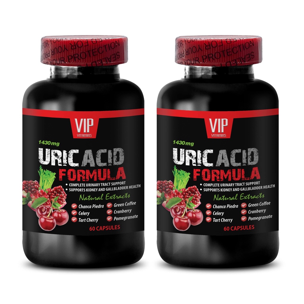 Uric Acid Healing Herbs - URIC ACID FORMULA - Uric Acid, Pomegranate for, Uric Acidification, Uric Acid Support Supplement, Devil’s Claw for Uric Acid, Milk Thistle for Uric Acid Elimination 2 Bottle