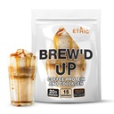 Sweat Ethic Brew’D UP Collagen Protein Coffee, Whey Isolate & Collagen Peptides, Natural Caffeine, Low Lactose, No Added Sugar, Easy-Mix Protein Coffee Powder, Caramel Frappe Flavor, 15 Servings