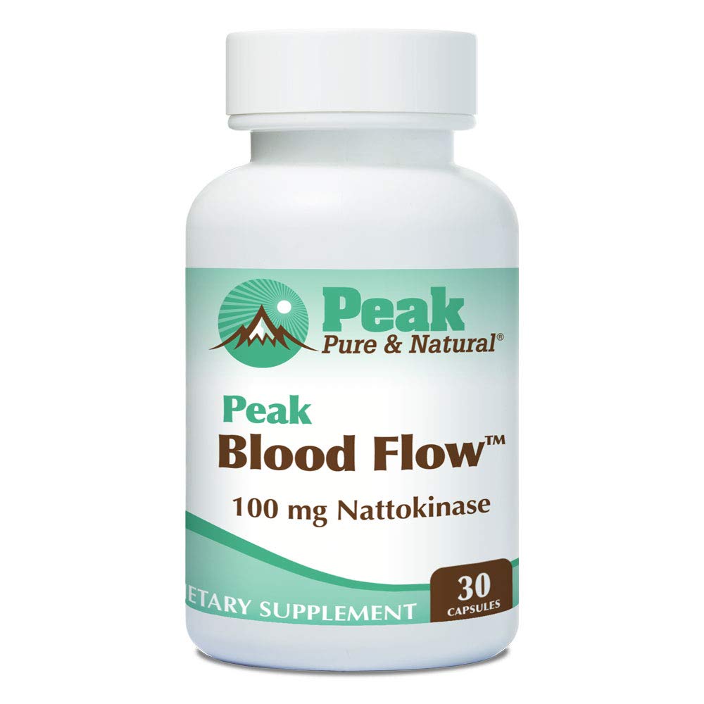 Piekzuivere en natuurlijke piekbloedstroom - Nattokinasesupplement - Gezonde bloedcirculatiesupplementen voor volwassenen 100mg - 30 capsules
