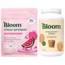 Bloom Strawberry Watermelon Clear Protein and Whey Protein Bundle