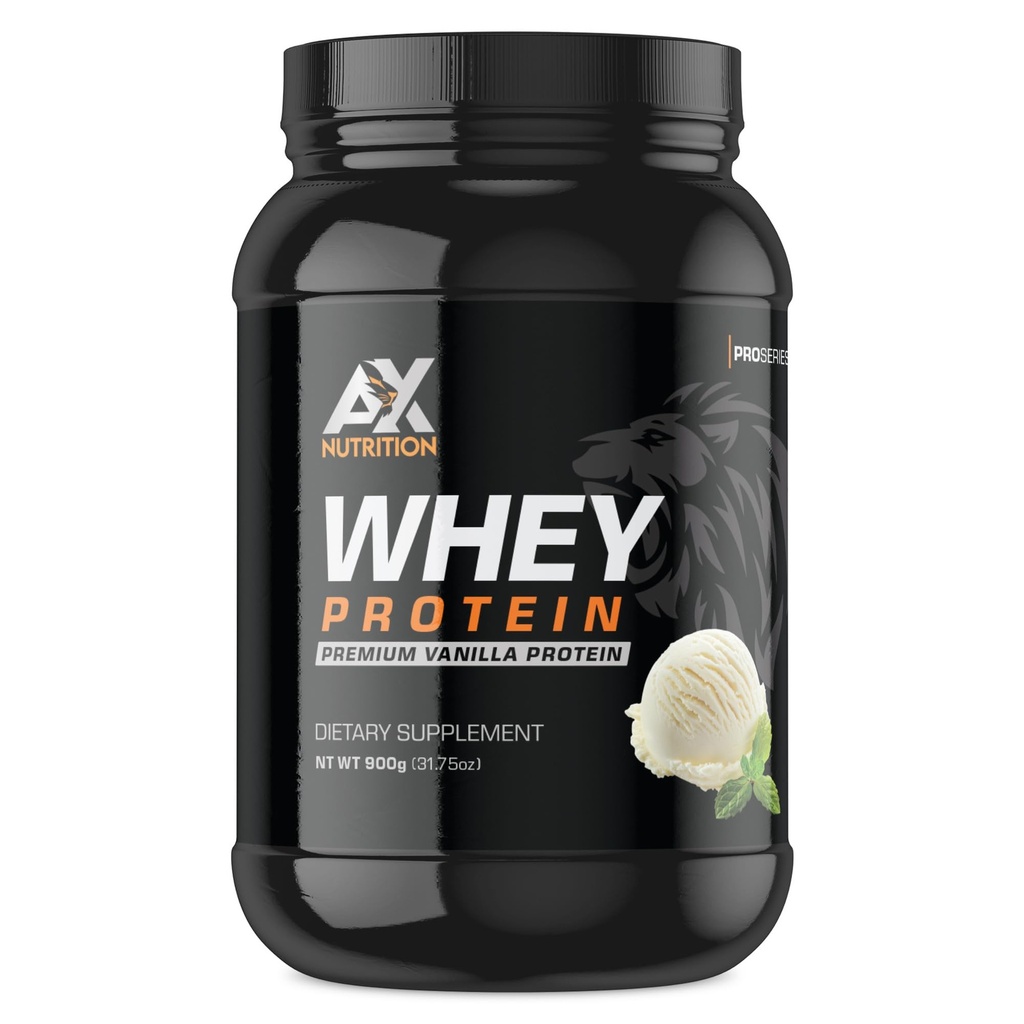 Vanilla Whey Protein Powder 23g Protein per Serving– 31.75oz, 30 Servings – New Bigger Size, Smooth Vanilla Flavor, Premium Quality Protein