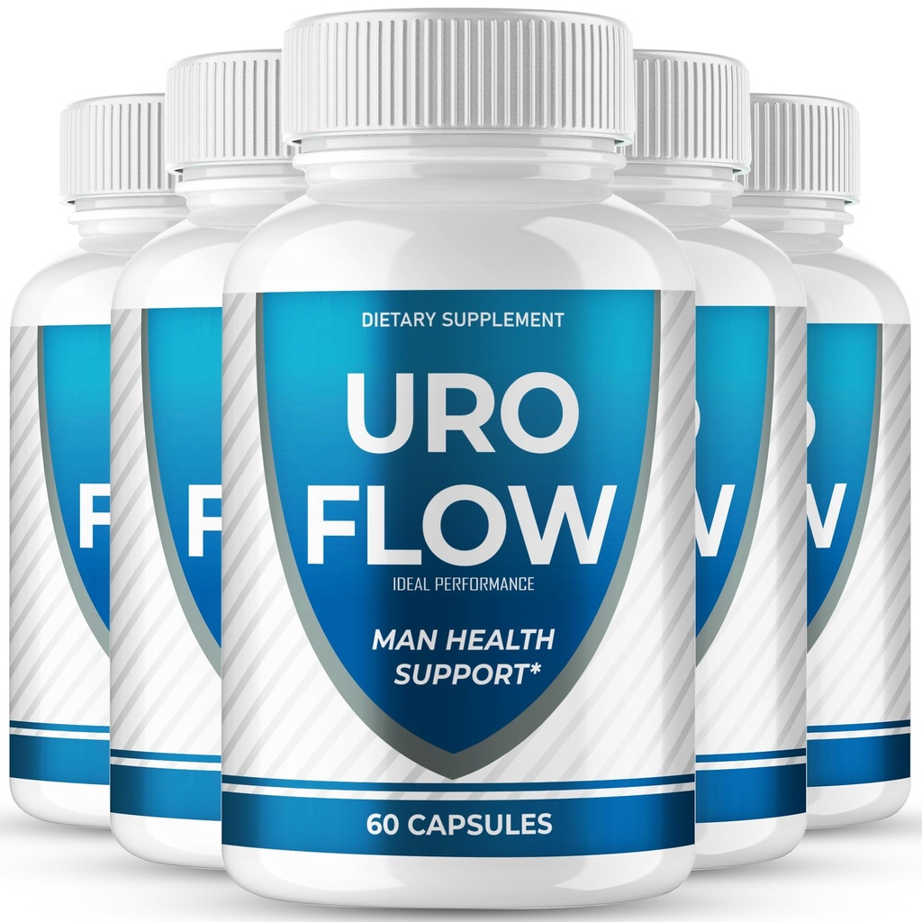 Uroflow for Men Capsules, URO Flow for Prostate Pills, Uroflow Supplement Caps - Maximum Strength, All Natural for Wellness & Comfort, Advanced Formula Overall Health & Wellness Reviews (5 Pack)