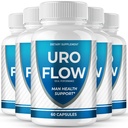 Uroflow for Men Capsules, URO Flow for Prostate Pills, Uroflow Supplement Caps - Maximum Strength, All Natural for Wellness & Comfort, Advanced Formula Overall Health & Wellness Reviews (5 Pack)