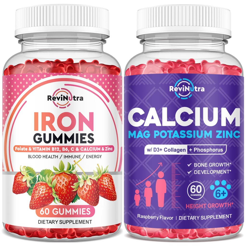 Iron Gummies Supplement voor volwassenen en kinderen 