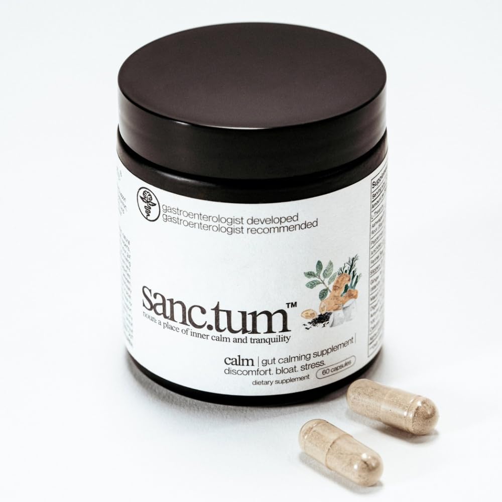 Sanctum™ Physician Formulated & Physician Recommended Gut Calming Supplement for Discomfort, Bloating, and Stress