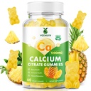 Calcium Citrate Gummies 1200 mg, Sugar Free Calcium Gummies for Adults & Kids, Chewable Calcium Supplements for Women, Bone & Immune Support, Pineapple Flavor 60 Count