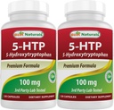Best Naturals 2 verpakkingen 5-HTP (5-hydroxytryptofaan) 100 mg 120 capsules