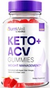 NutraRize BurnWell Keto + ACV Gummies for Weight Loss Formula, 1000 MG Apple Cider Vinegar, Official ACV Keto Reviews (60 Gummies)