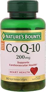 Nature's Bounty Co Q-10 200 mg Rapid Release Softgels ondersteunt Cadiovasculaire gezondheid 80 Ea (verpakking van 8)