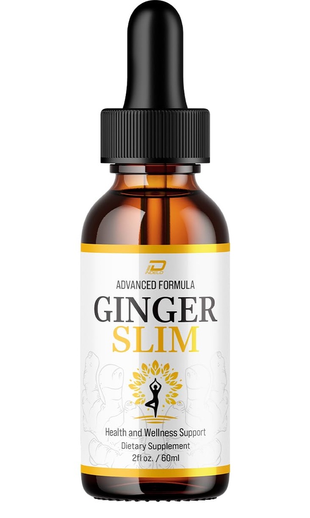 GingerSlim Liquid Drops – GingerSlim Natural Liquid Dietary Natural Blend Supplement (1 Pack – 1 Month Supply)